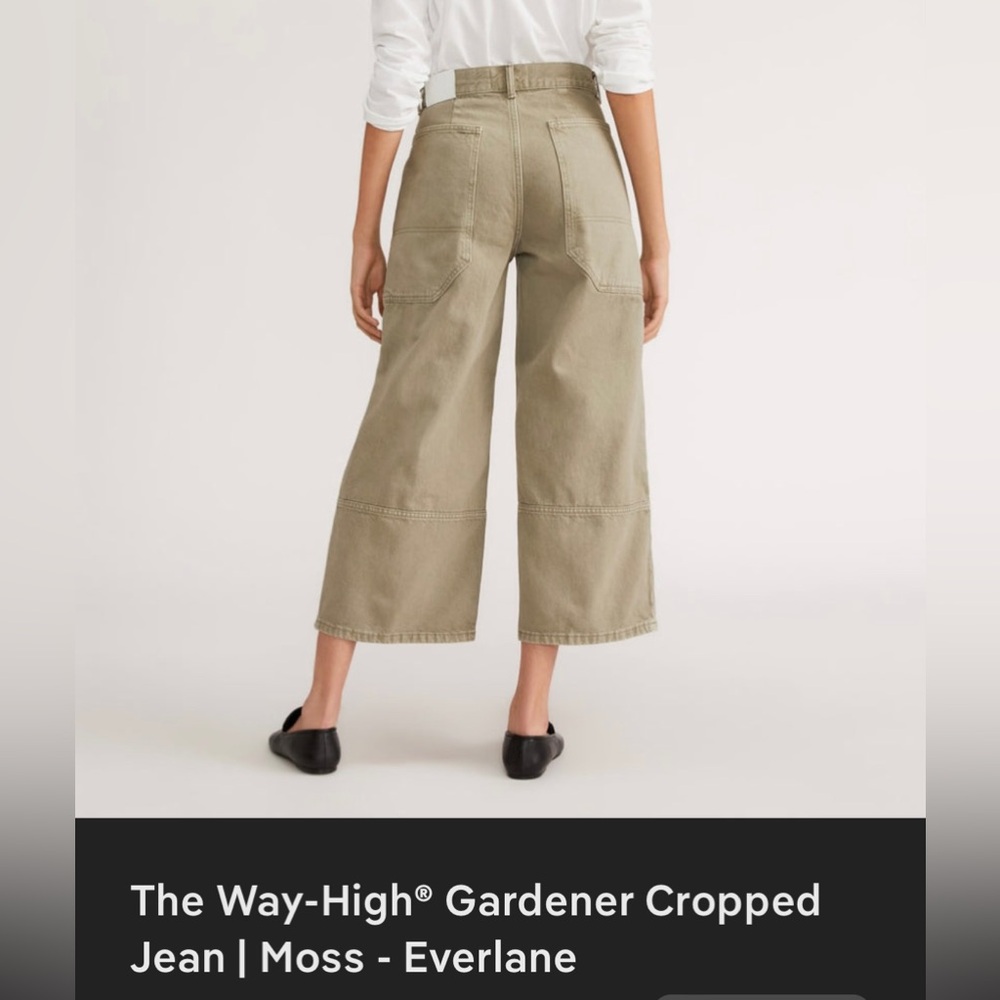 Everlane Gardner Jeans Moss Wide-Leg Pants Size 29 - Picture 16 of 16